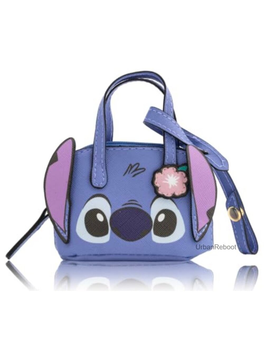 Disney Lilo & Stitch Mini Satchel Bag Charm with Working Zipper Keychain